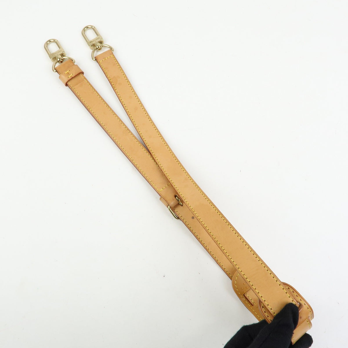 Louis Vuitton Adjustable Shoulder Strap Vachetta Leather Beige Leather Straps Accessory (Pre-Owned)