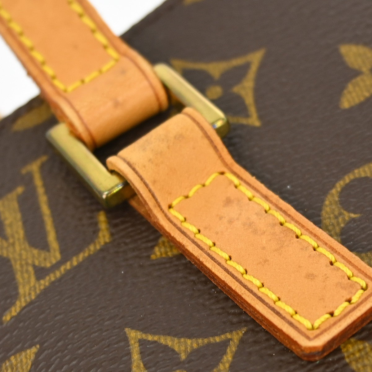 Louis Vuitton Vavin Monogram Empreinte Leather Brown Canvas Handbag (Pre-Owned)