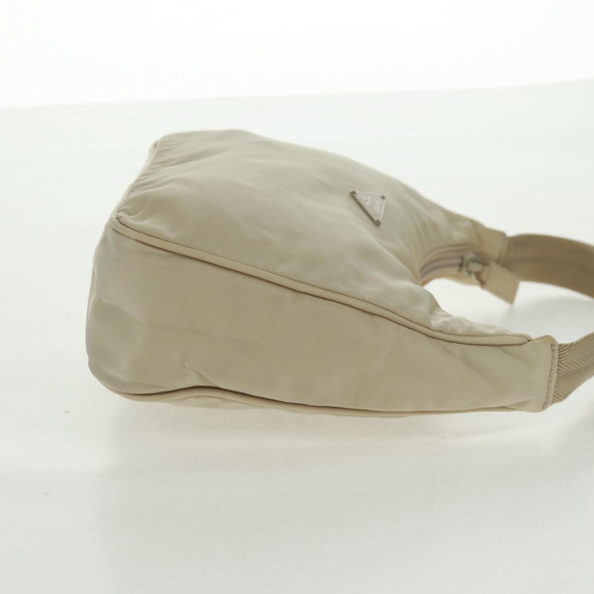Prada Hobo Tessuto Beige Nylon Handbag (Pre-Owned)