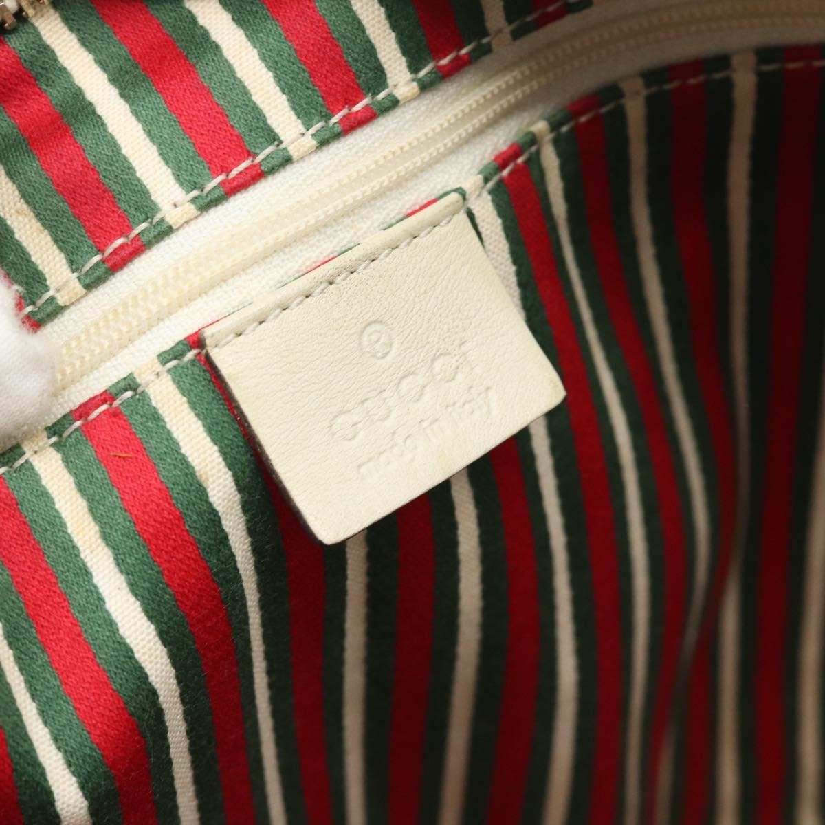 Gucci Britt Half Moon Hobo Gg Canvas And Leather Beige Canvas Shoulder Bag Bag (Pre-Owned)