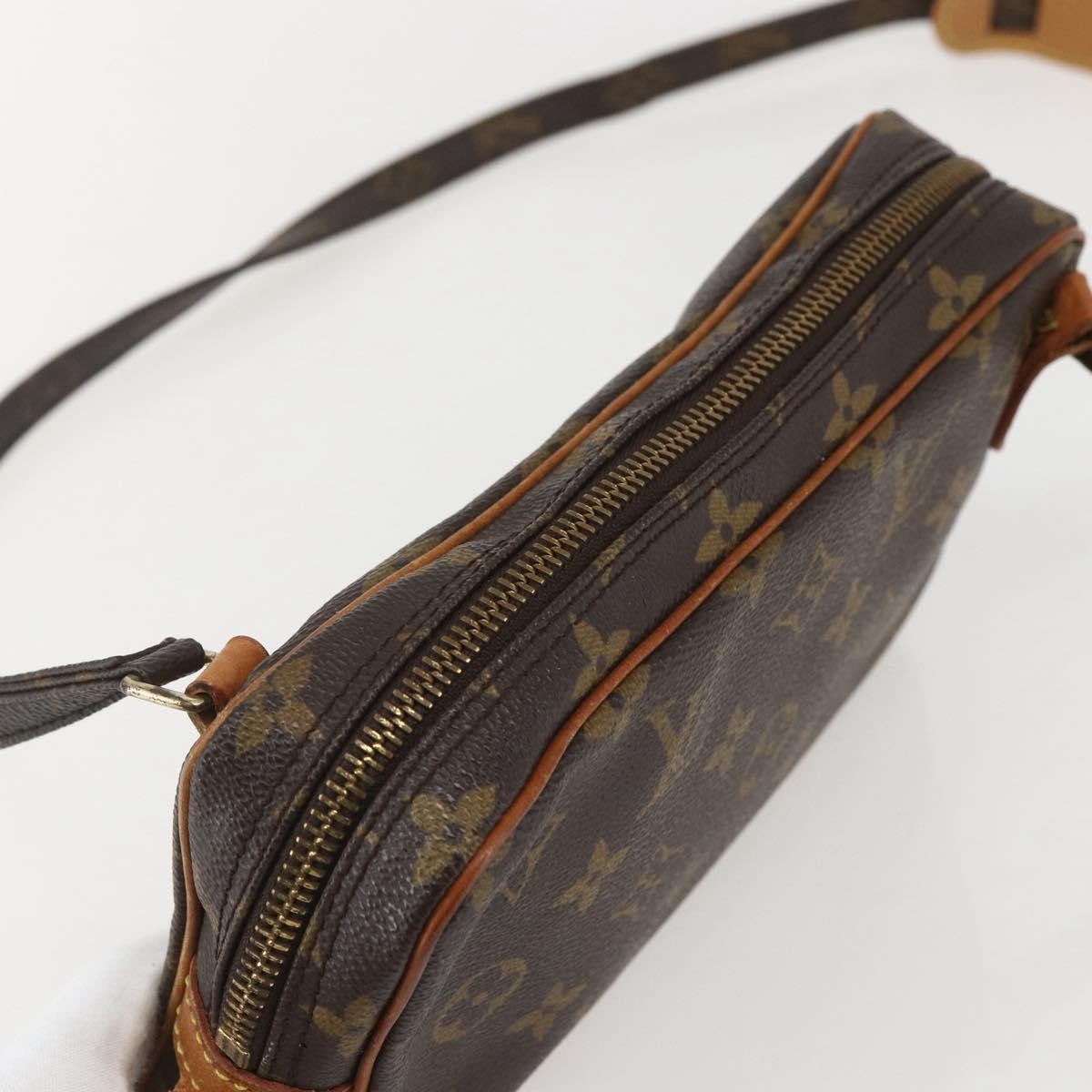 Louis Vuitton Pochette Marly Bandouliere Monogram Canvas Brown Canvas Handbag (Pre-Owned)