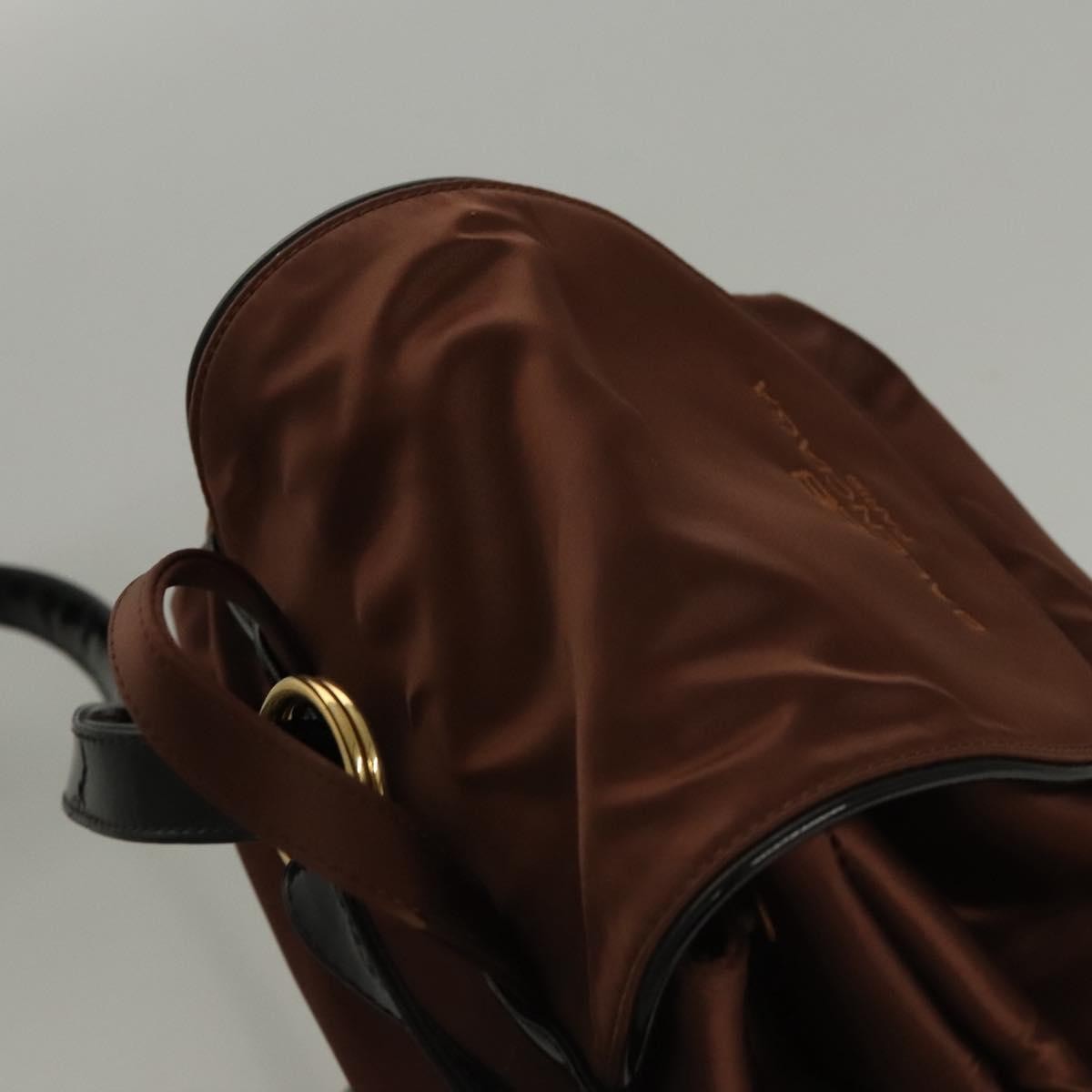 Balenciaga Vintage Nylon Brown Nylon Backpack Bag (Pre-Owned)