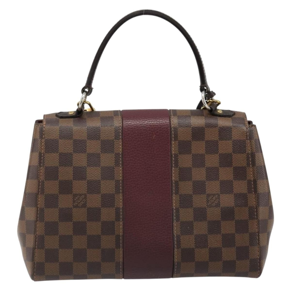 Louis Vuitton Bond Street Damier With Leather Brown Canvas Handbag (Pre-Owned)