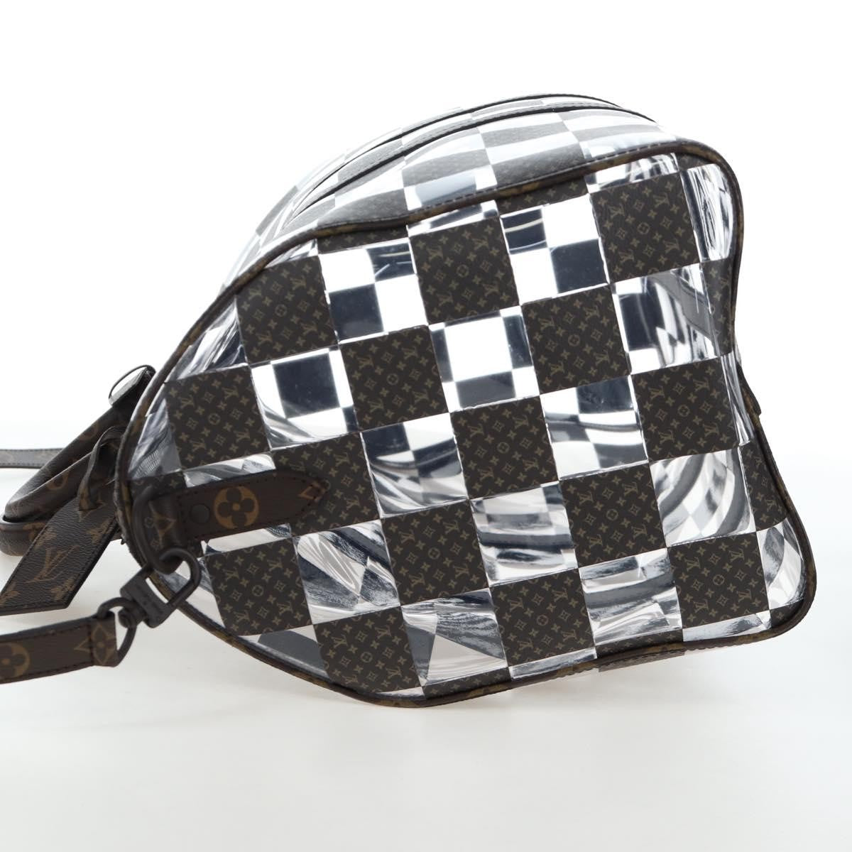 Louis Vuitton Keepall Bandouliere Monogram Chess Coated Canvas And Pvc Brown Canvas Travel Bag Bag (Pre-Owned)