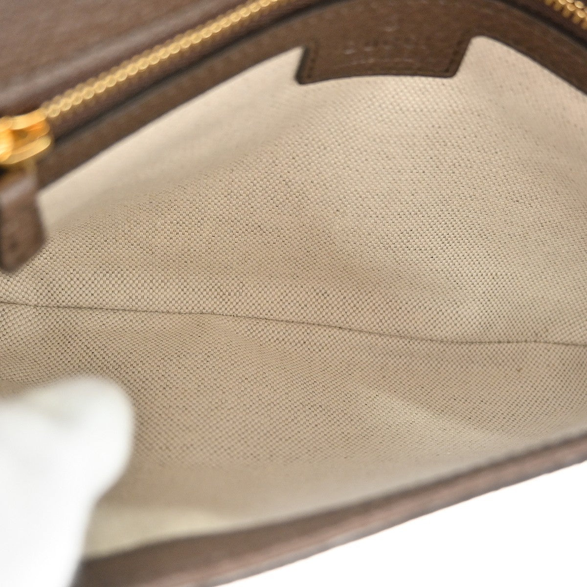 Gucci Blondie Nm Chain Flap Gg Coated Canvas Beige Canvas Shoulder Bag Bag (Pre-Owned)