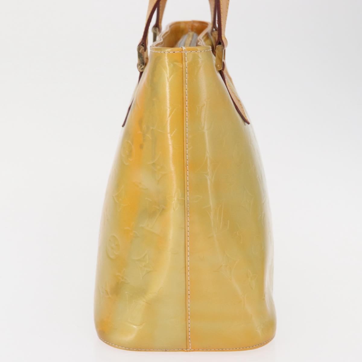 Louis Vuitton Houston Monogram Vernis Yellow Patent_Leather Tote Bag Bag (Pre-Owned)