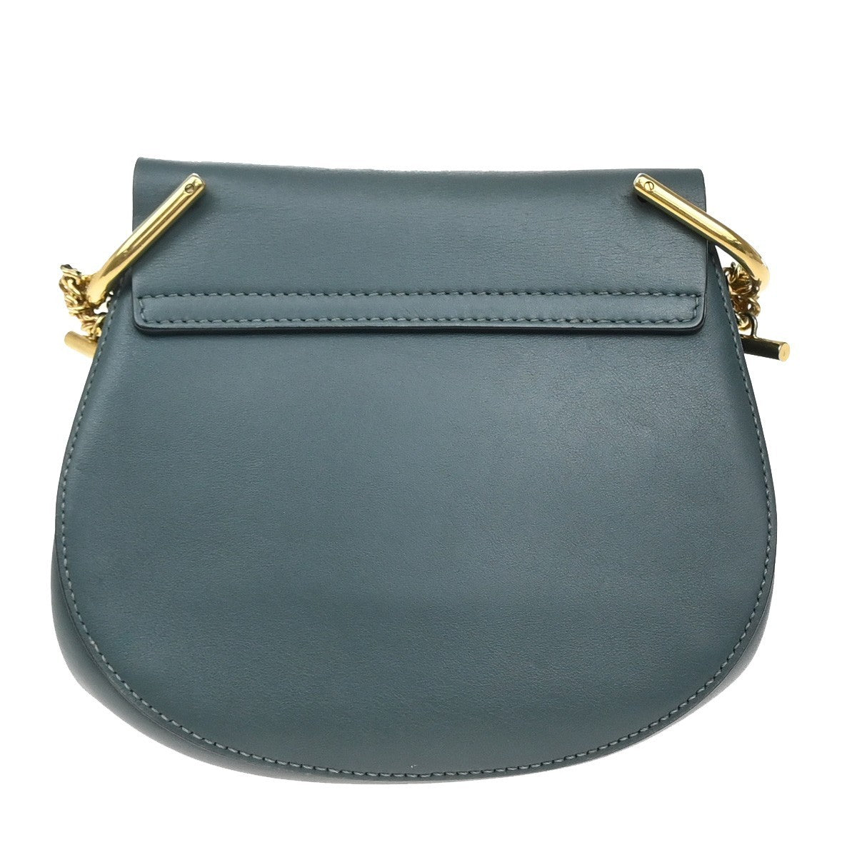 Chloe Drew Leather And Suede Blue Suede Shoulder Bag Bag (Pre-Owned)