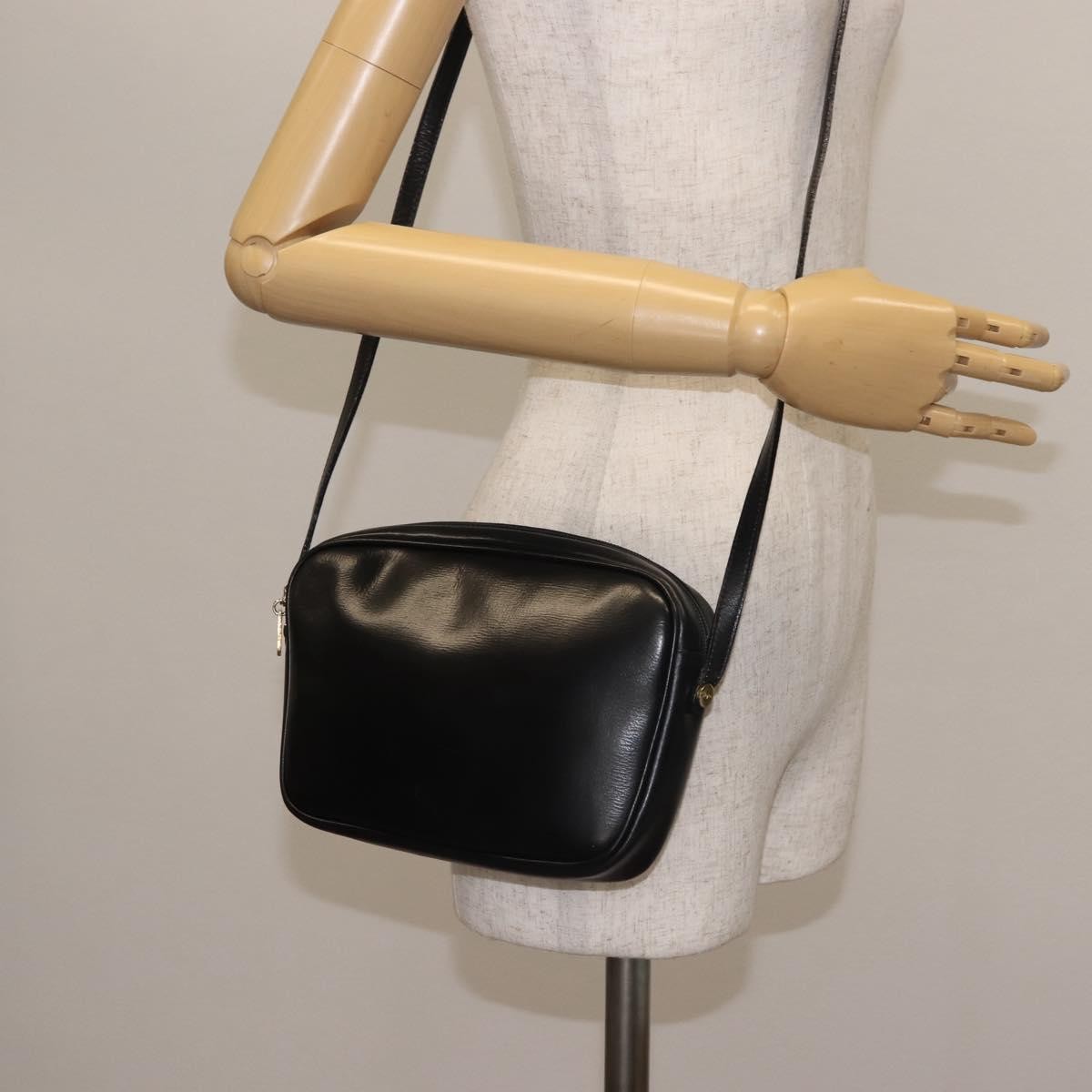 Salvatore Ferragamo Vala Leather Black Leather Shoulder Bag Bag (Pre-Owned)