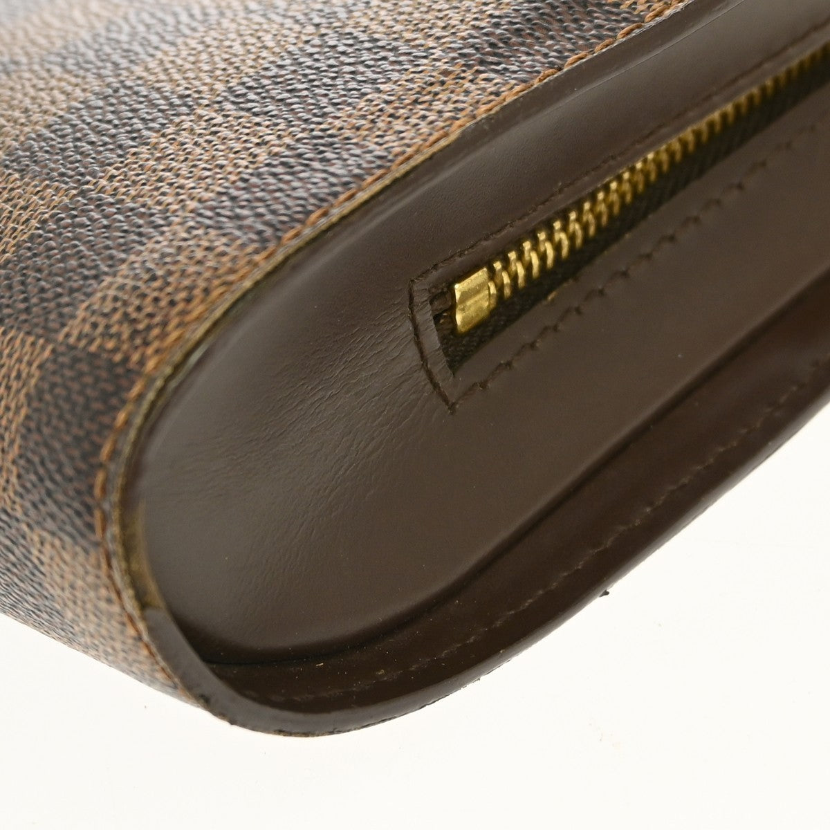 Louis Vuitton Pochette Saint Louis Damier Ebene Brown Canvas Clutche & Pouche Bag (Pre-Owned)