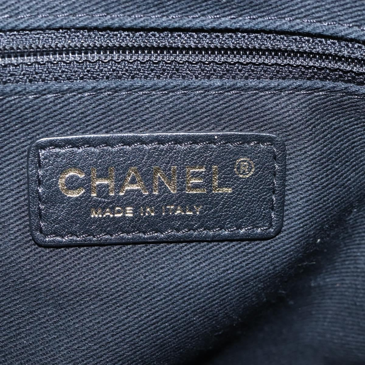Chanel Timeless Cc Shopping Quilted Caviar Black Leather Tote Bag Bag (Pre-Owned)