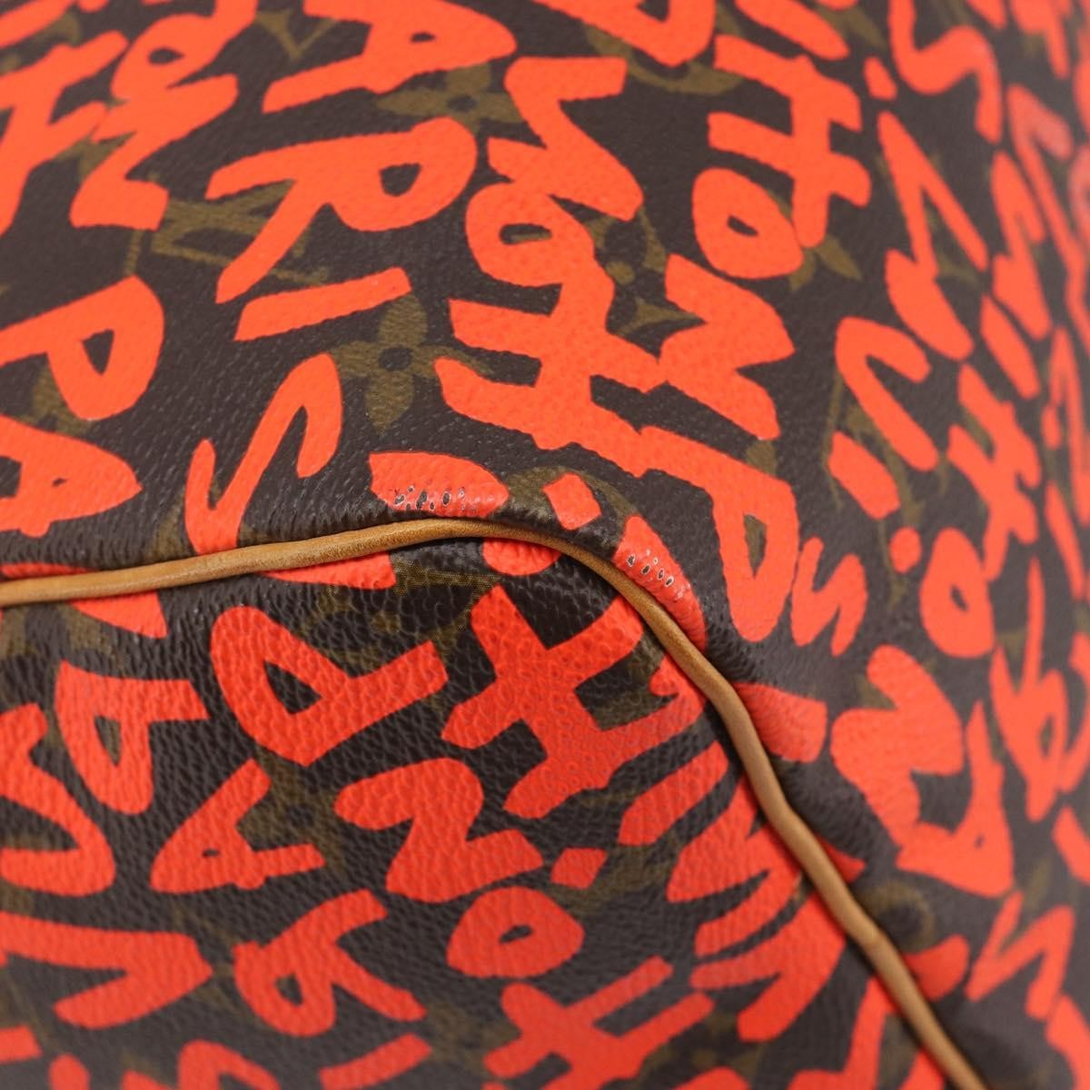 Louis Vuitton Speedy Limited Edition Monogram Graffiti Orange Canvas Handbag (Pre-Owned)