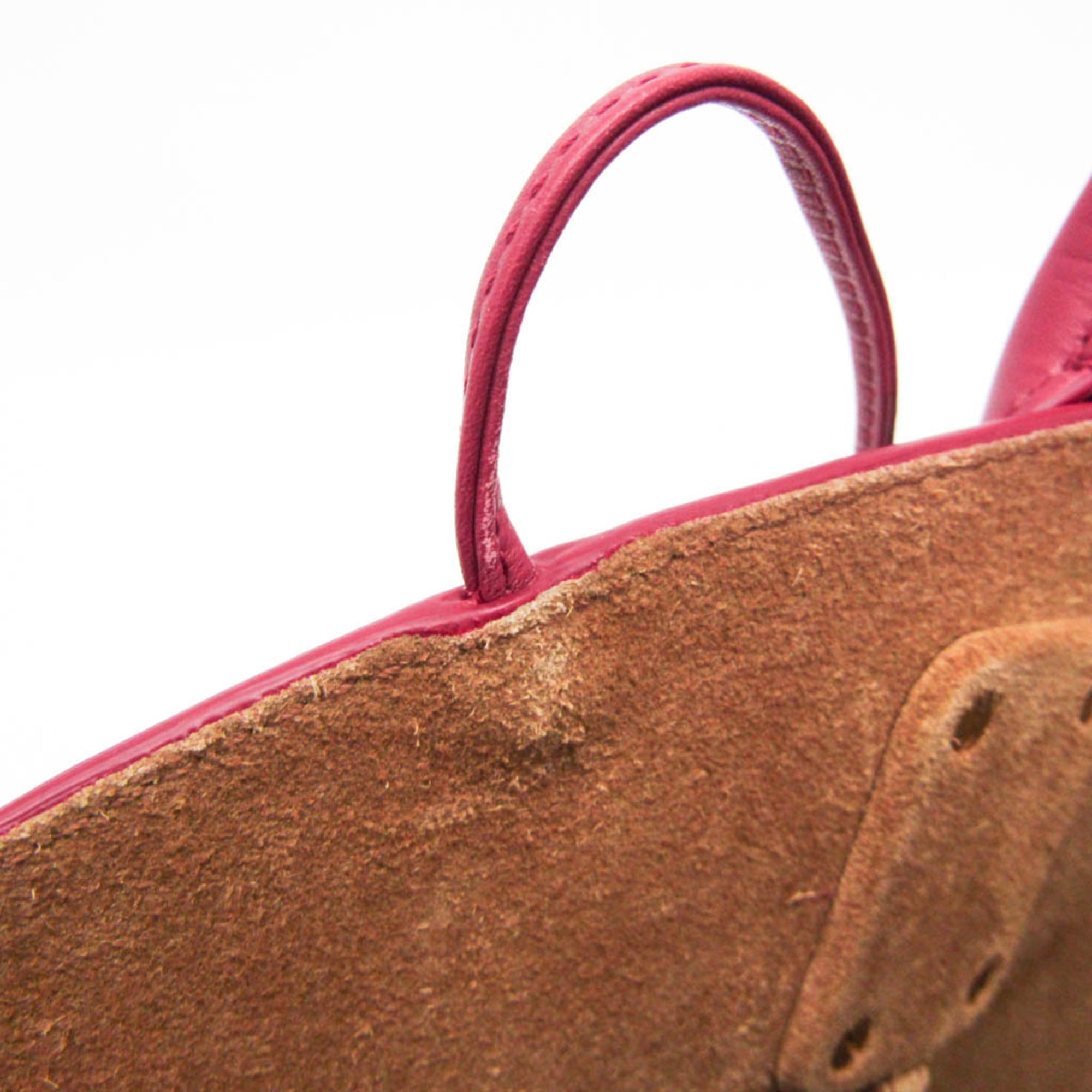 Bottega Veneta Basket Tote Leather Pink Leather Tote Bag Bag (Pre-Owned)