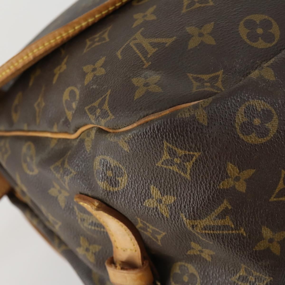Louis Vuitton Saumur Monogram Canvas Brown Canvas Shoulder Bag Bag (Pre-Owned)