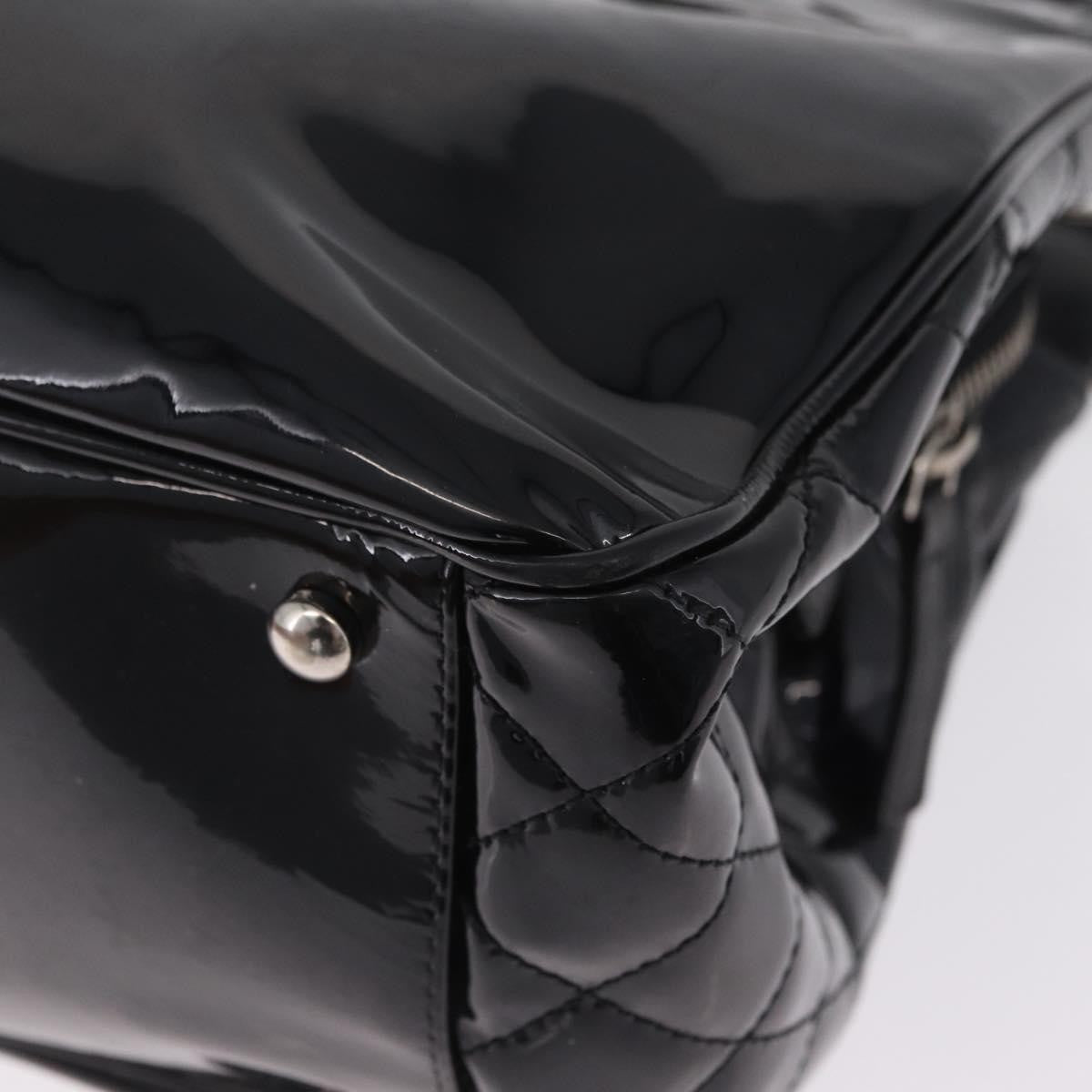 Chanel Lipstick Open Patent Vinyl Black Patent_Leather Tote Bag Bag (Pre-Owned)