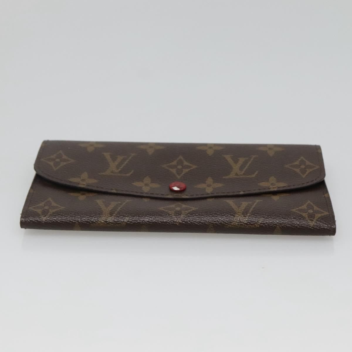 Louis Vuitton Emilie Monogram Canvas Red Canvas Wallets Accessory (Pre-Owned)
