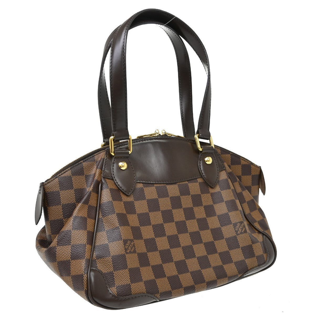 Louis Vuitton Verona Damier Ebene Brown Canvas Tote Bag Bag (Pre-Owned)