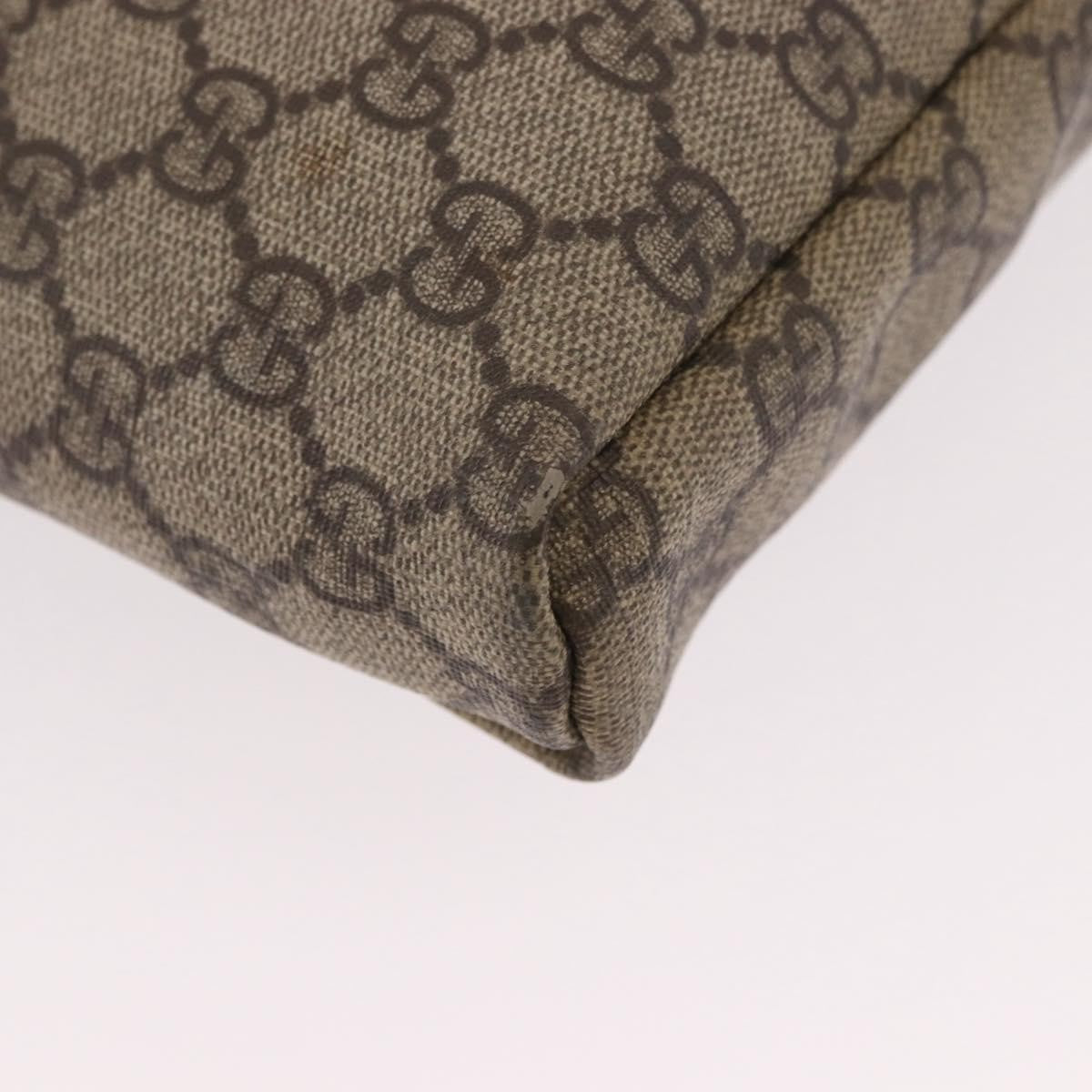 Gucci Flap Messenger Gg Coated Canvas Beige Canvas Shoulder Bag Bag (Pre-Owned)