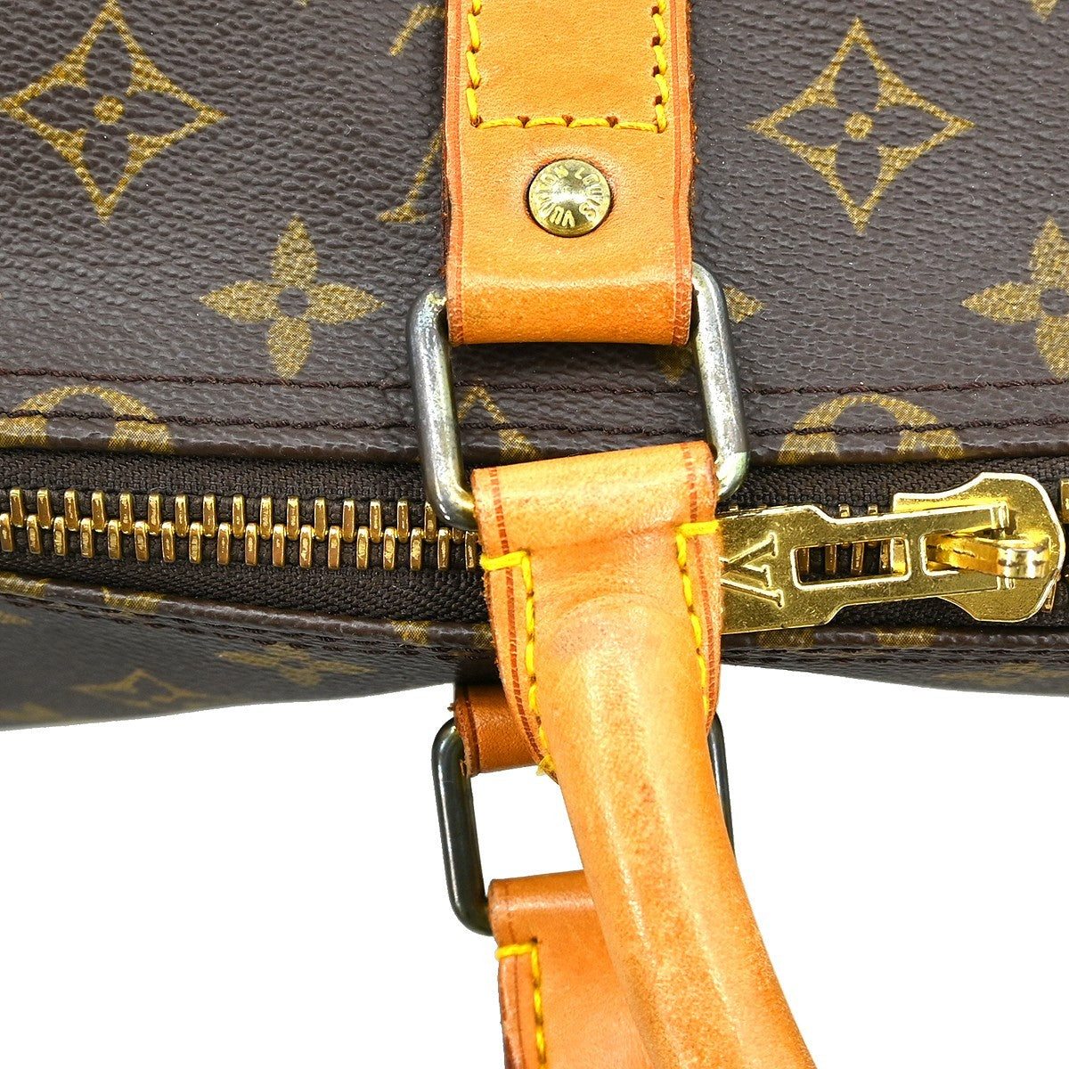 Louis Vuitton Keepall Monogram Brown Canvas Travel Bag Bag (Pre-Owned)