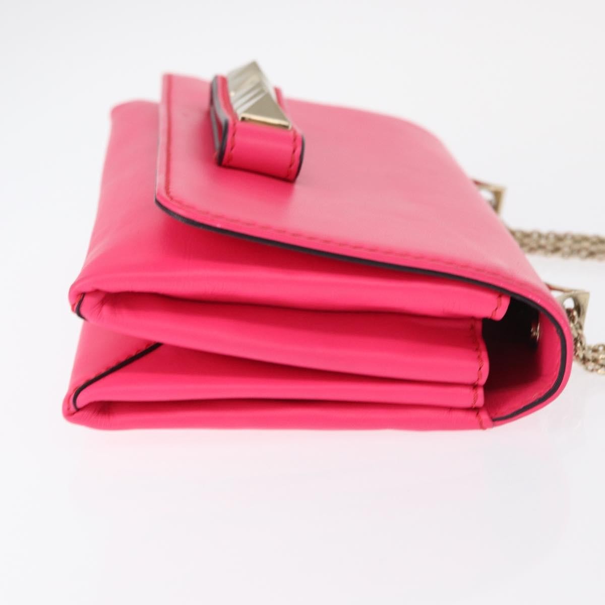 Valentino Garavani Va Va Voom Clutch Leather Pink Leather Shoulder Bag Bag (Pre-Owned)