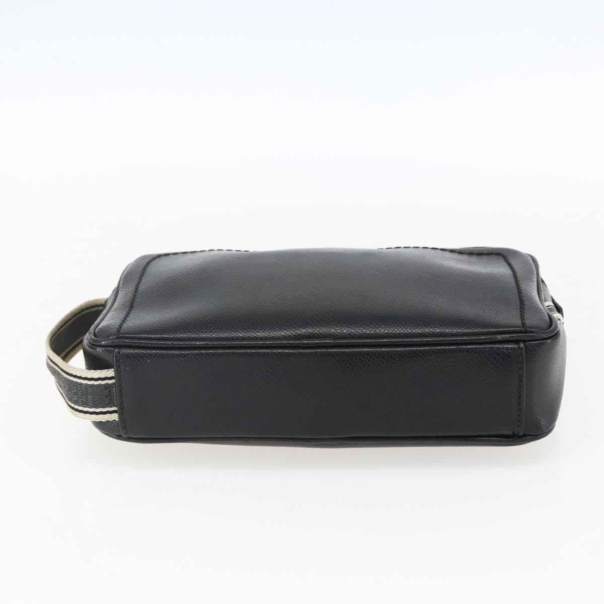 Salvatore Ferragamo Vintage Clutch Leather Black Leather Clutche & Pouche Bag (Pre-Owned)