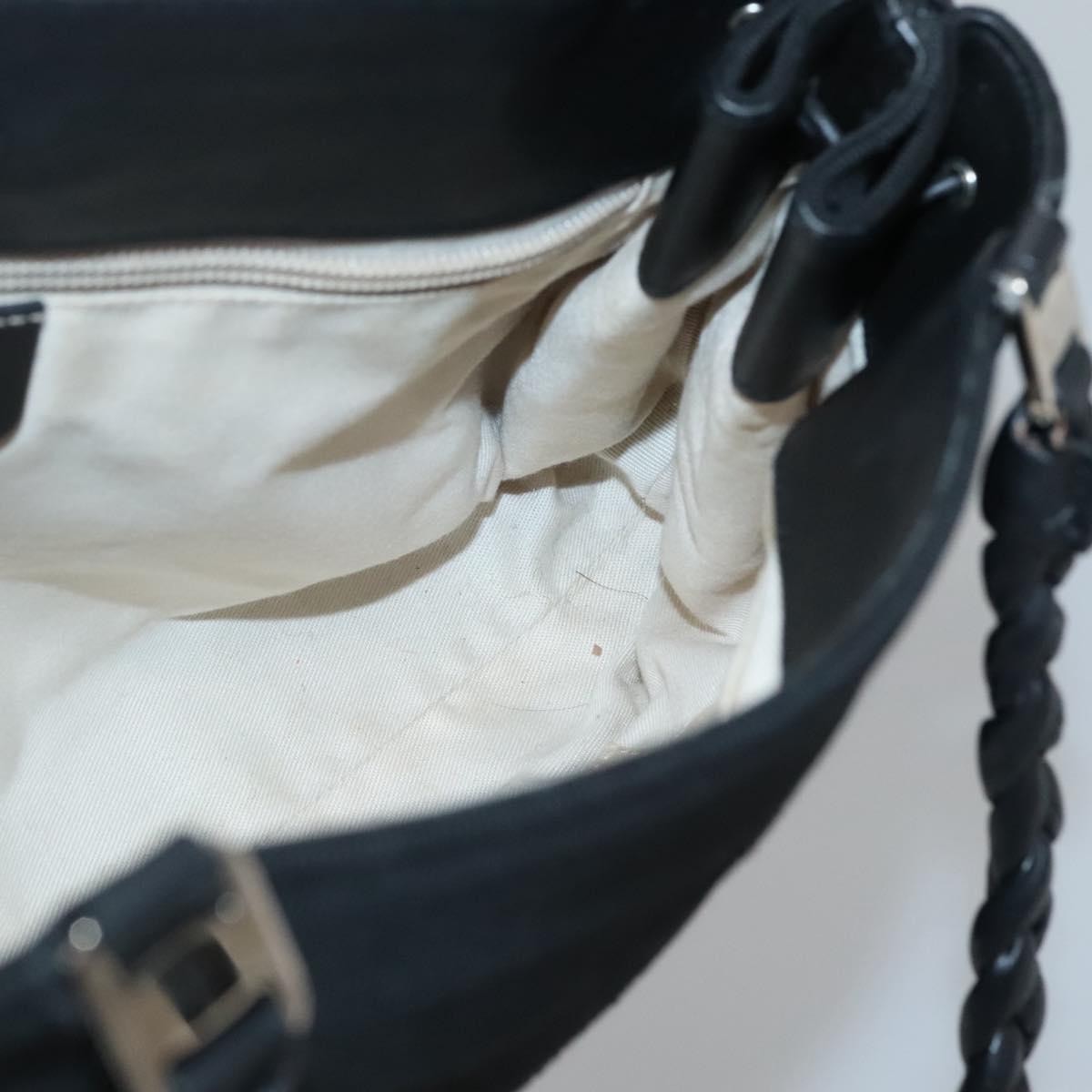 Salvatore Ferragamo Vala Tote Canvas Black Canvas Tote Bag Bag (Pre-Owned)