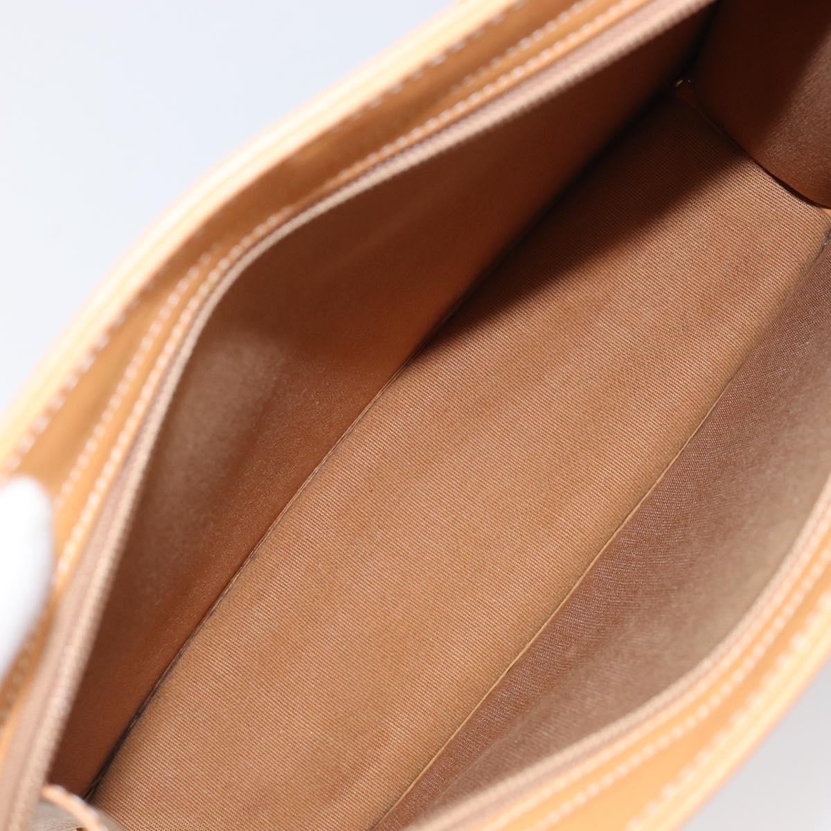 Burberry Nova Check Shoulder Bag Leather Beige Leather Shoulder Bag Bag (Pre-Owned)