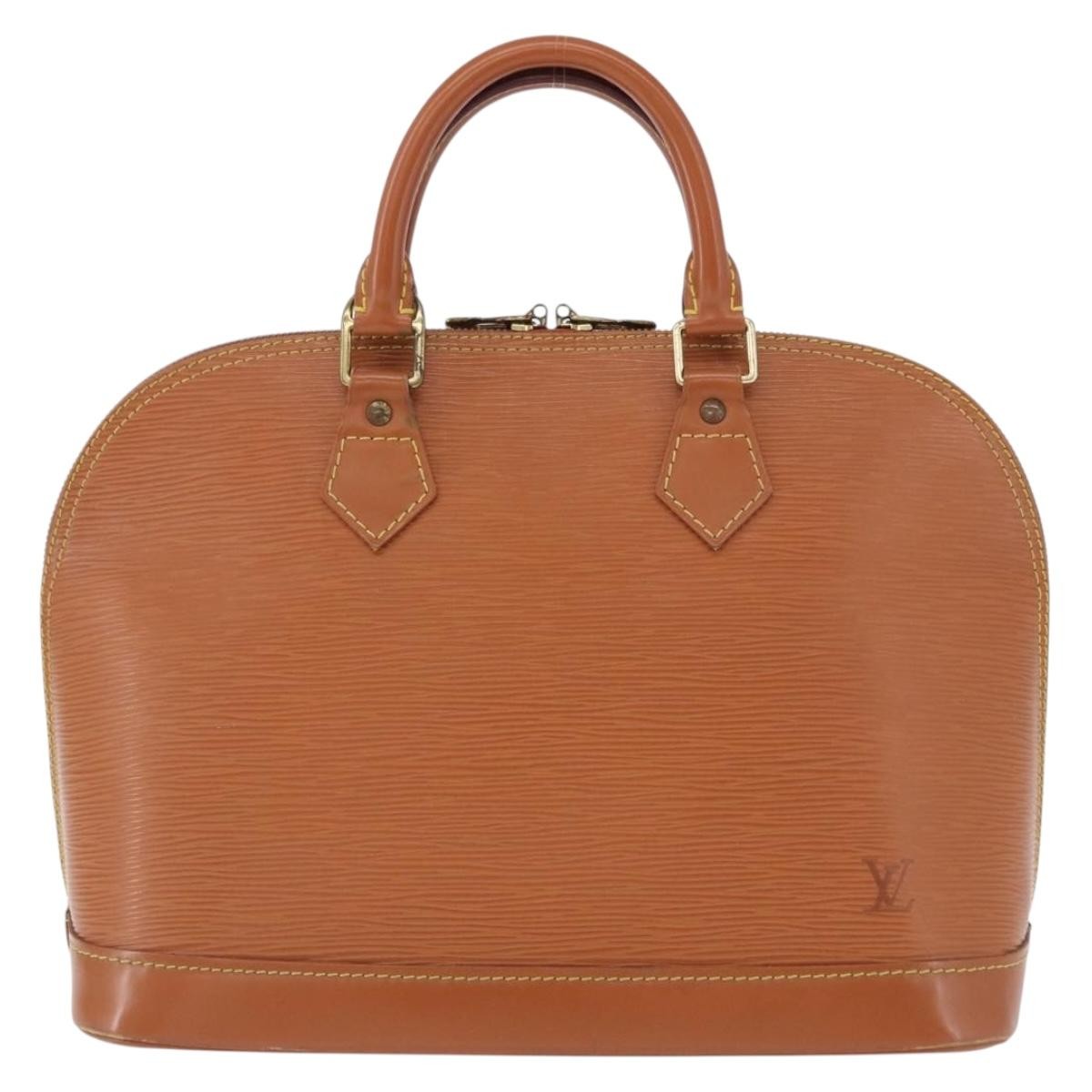 Louis Vuitton Alma Epi Leather Gold Leather Handbag (Pre-Owned)