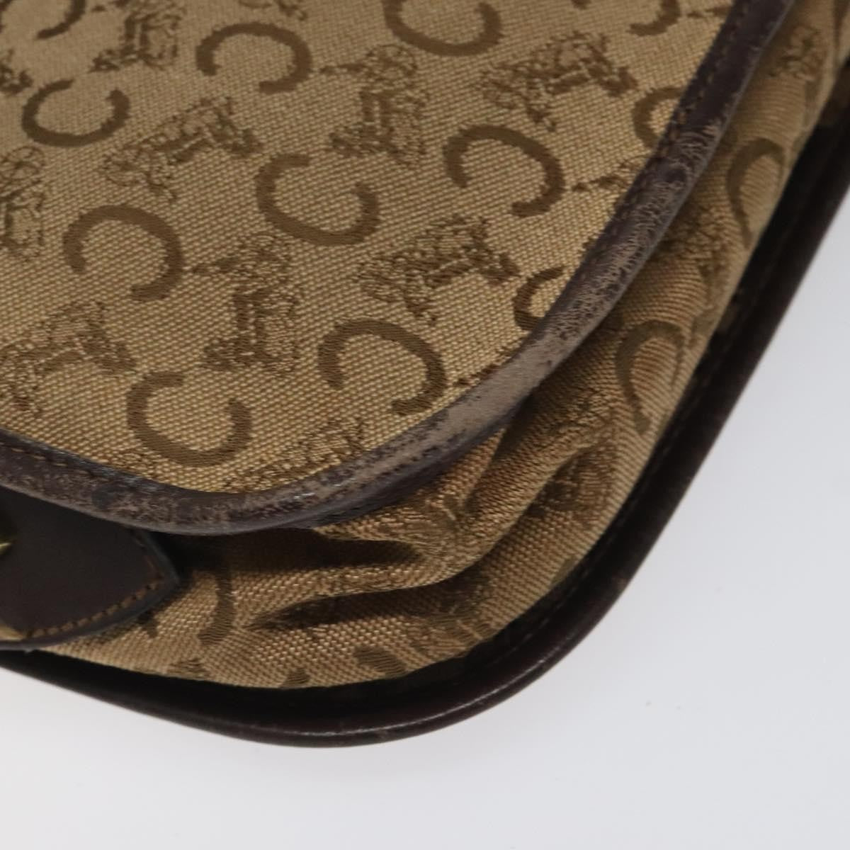 Celine C Sulky Canvas Brown Canvas Shoulder Bag Bag (Pre-Owned)