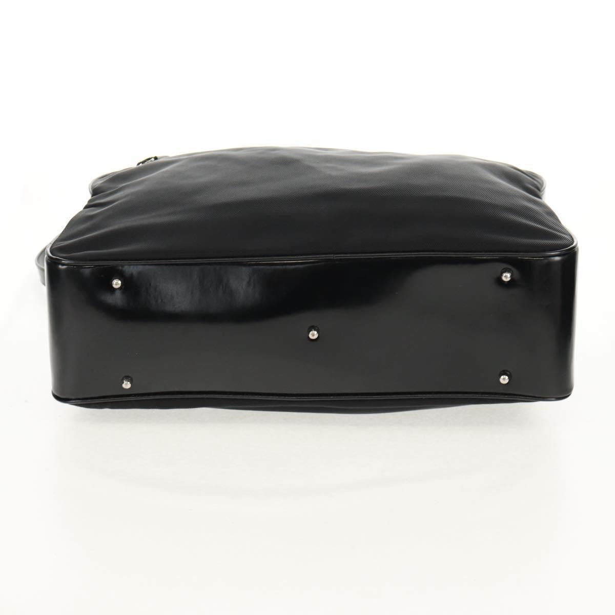 Gucci Vintage Bamboo Handle Nylon Black Nylon Handbag (Pre-Owned)