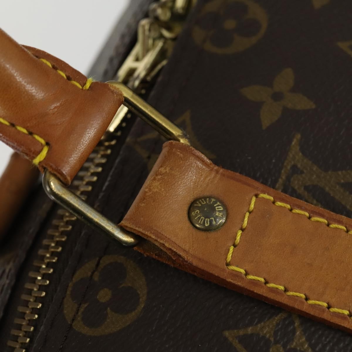 Louis Vuitton Keepall Monogram Canvas Brown Canvas Travel Bag Bag (Pre-Owned)