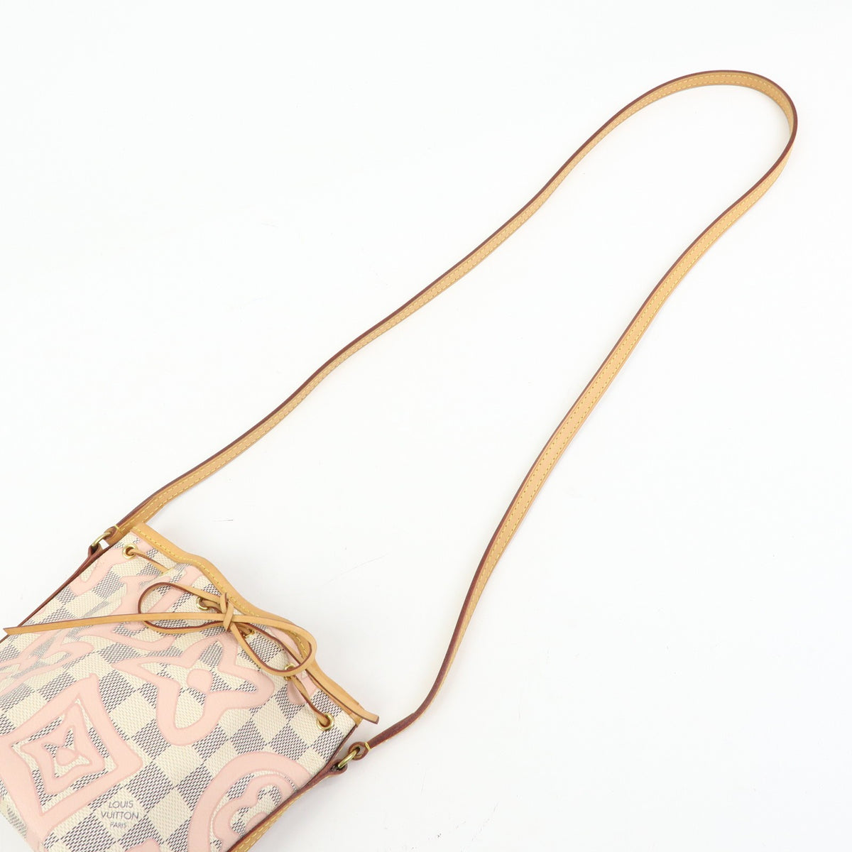 Louis Vuitton Noe Limited Edition Damier Tahitienne White Canvas Shoulder Bag Bag (Pre-Owned)