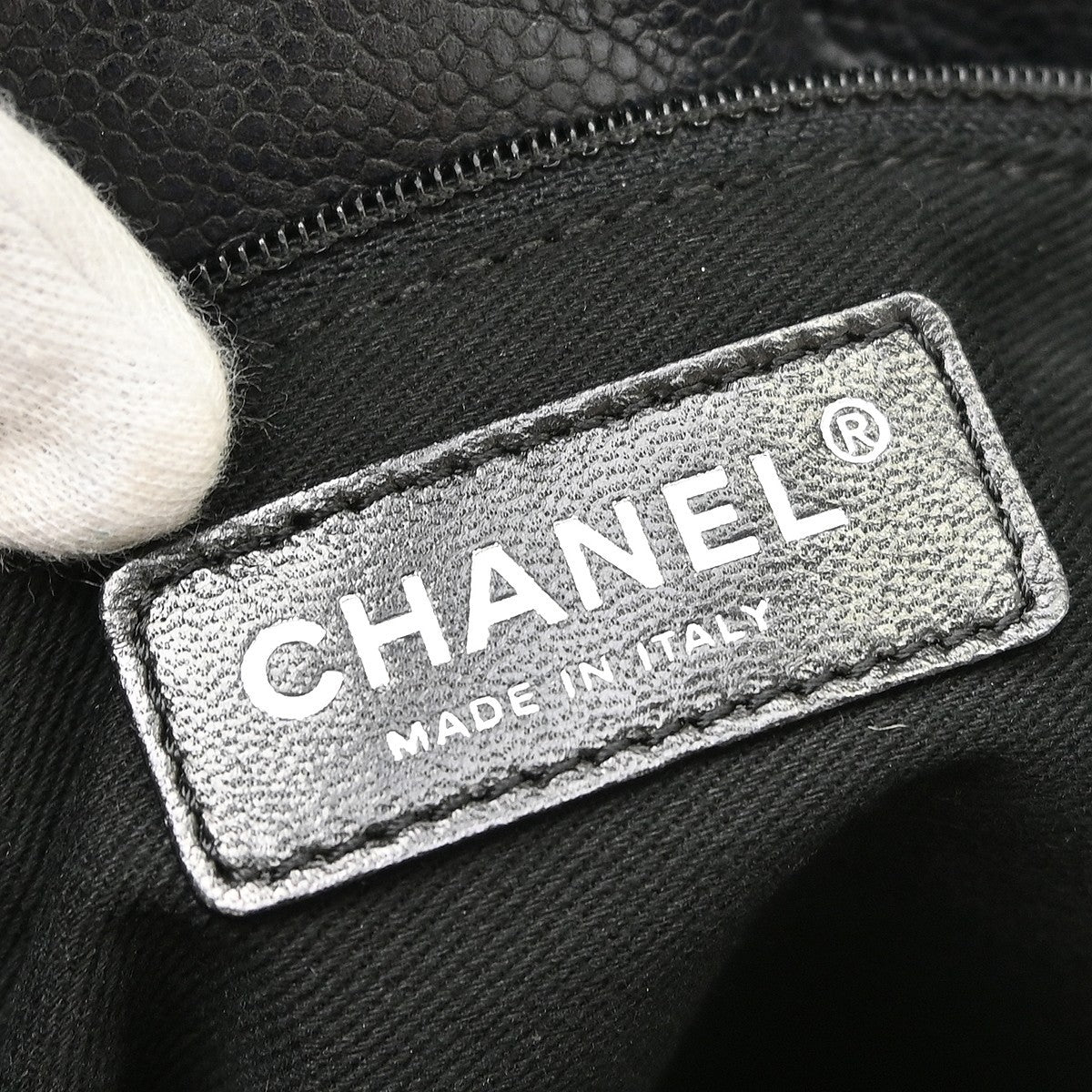 Chanel Ultimate Executive Tote Caviar Black Calfskin Tote Bag Bag (Pre-Owned)