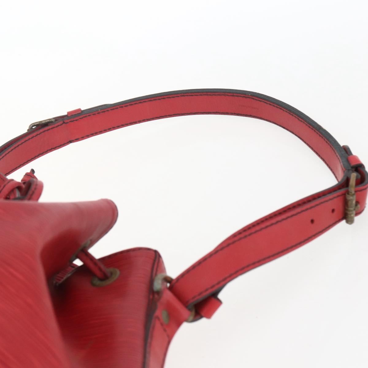 Louis Vuitton Petit Noe Nm Epi Leather Red Leather Shoulder Bag Bag (Pre-Owned)