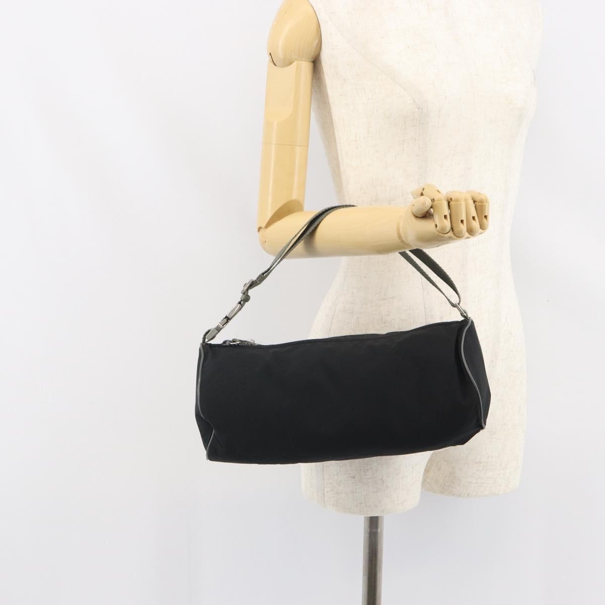 Prada Vintage Sport Nylon Black Nylon Shoulder Bag Bag (Pre-Owned)