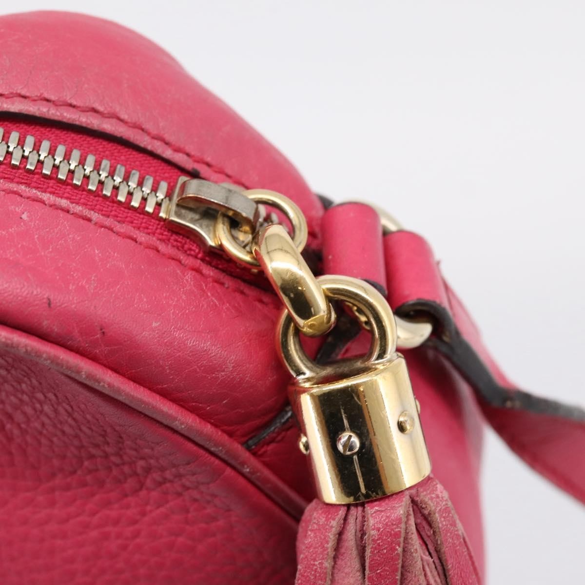 Gucci Soho Disco Leather Pink Leather Crossbody Bag Bag (Pre-Owned)