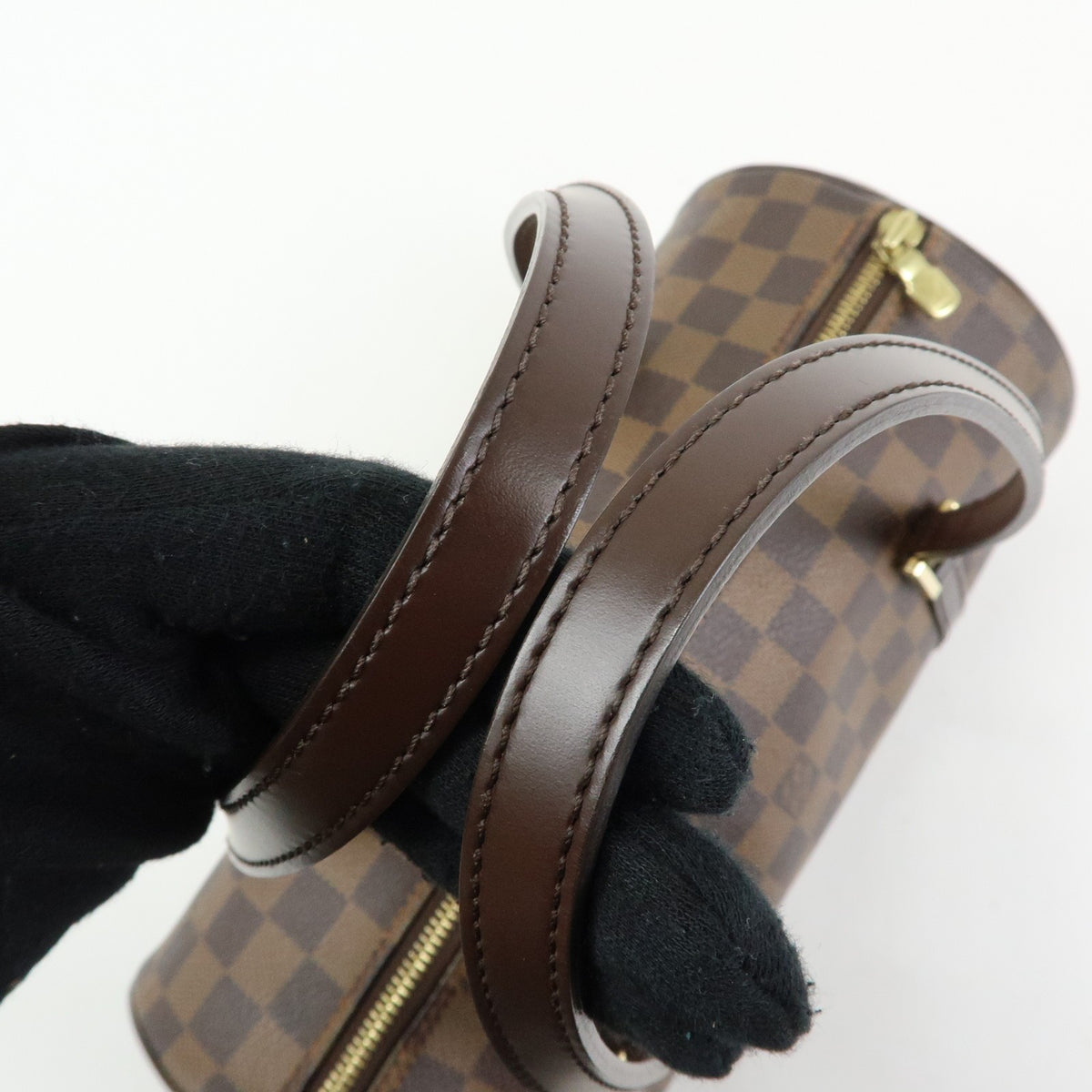 Louis Vuitton Papillon Damier Ebene Brown Canvas Handbag (Pre-Owned)