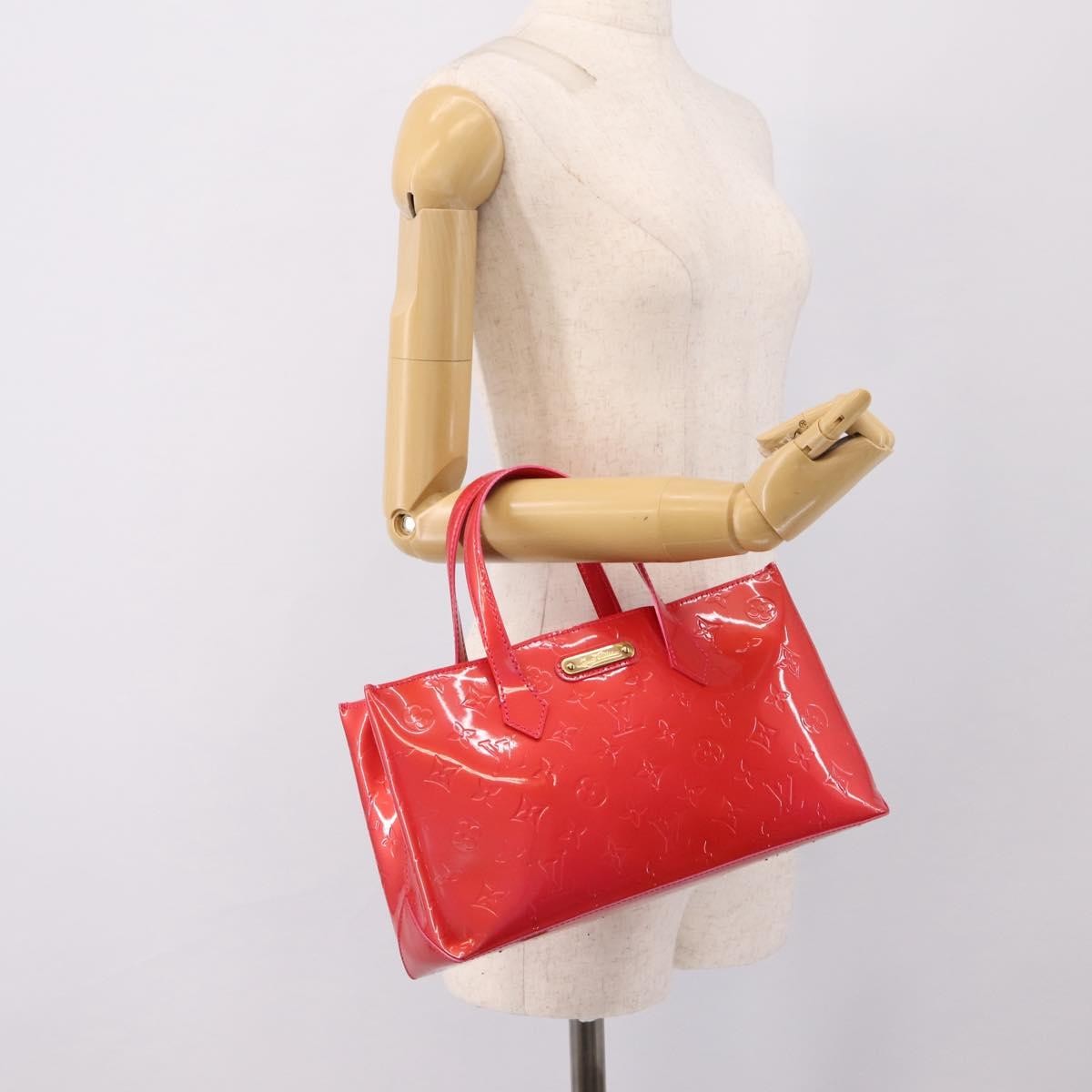 Louis Vuitton Wilshire Monogram Vernis Pink Patent_Leather Tote Bag Bag (Pre-Owned)