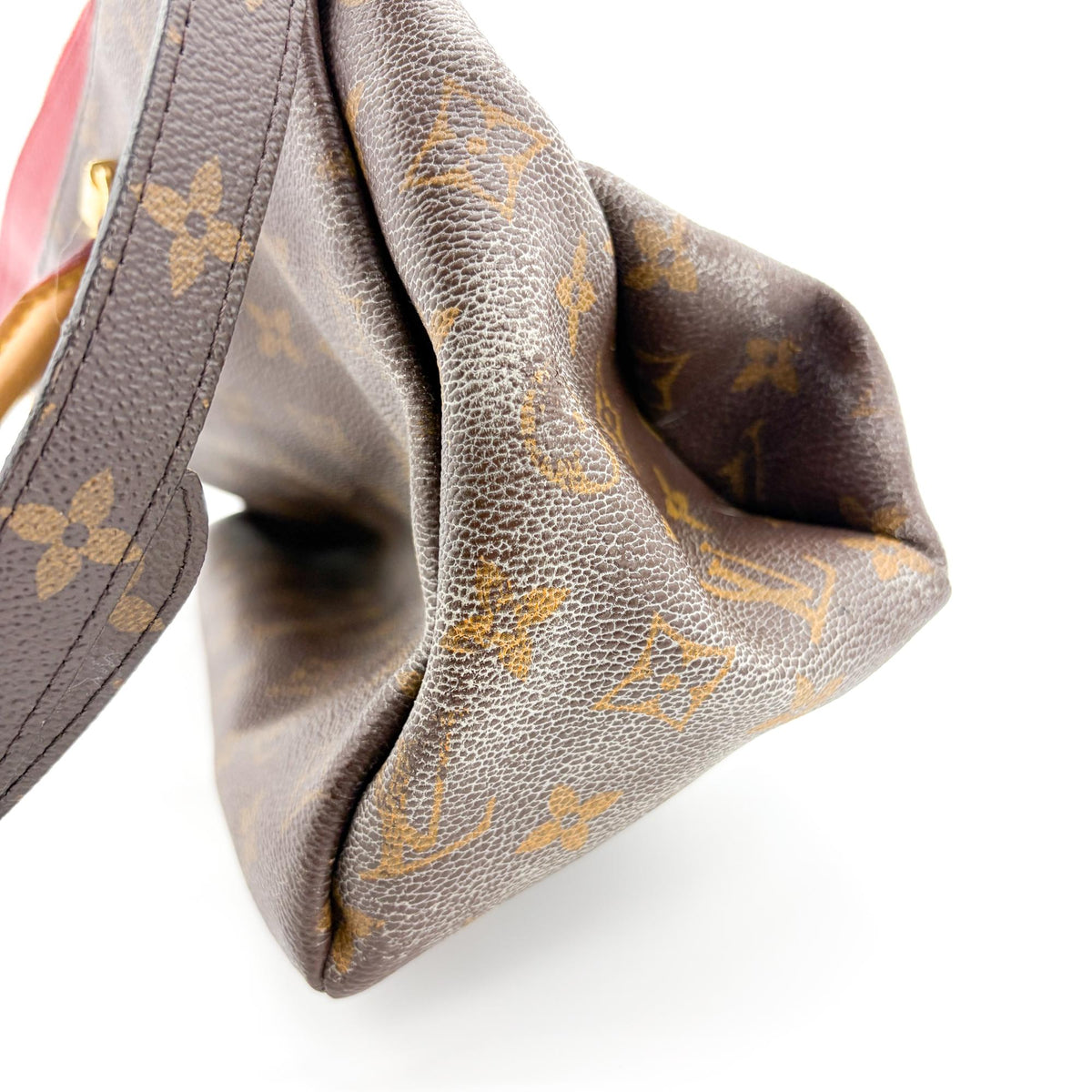 Louis Vuitton Pallas Monogram Canvas With Leather Brown Canvas Tote Bag Bag (Pre-Owned)