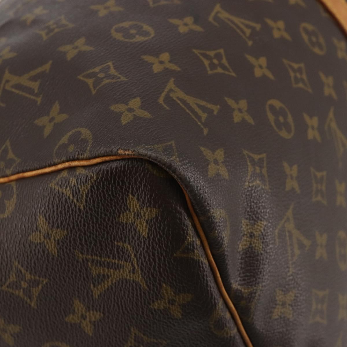 Louis Vuitton Keepall Monogram Canvas Brown Canvas Travel Bag Bag (Pre-Owned)