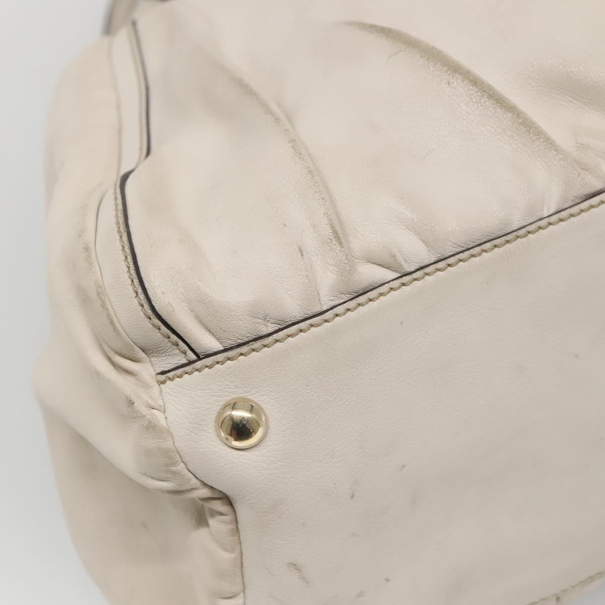 Gucci D-Ring Guccissima Leather Beige Leather Tote Bag Bag (Pre-Owned)