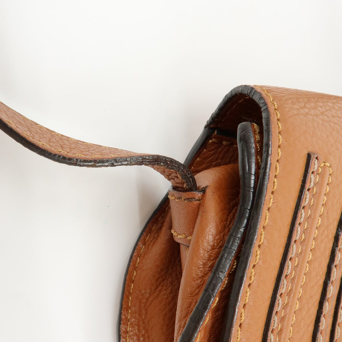 Chloe Marcie Leather Brown Leather Crossbody Bag Bag (Pre-Owned)