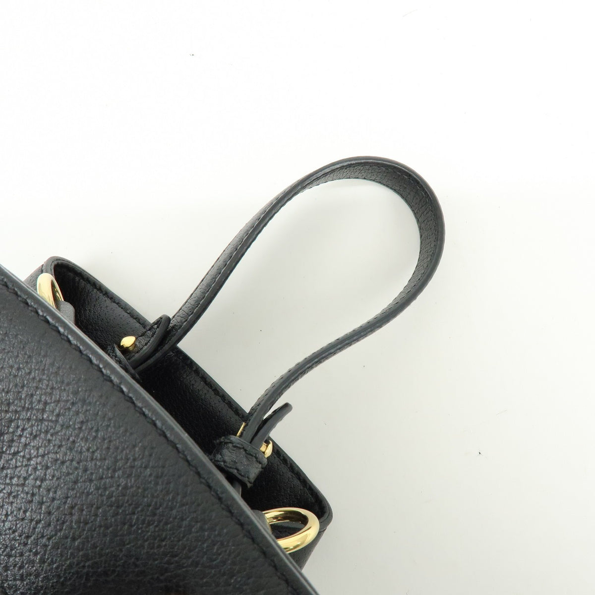 Gucci Ophidia Bucket Leather Black Leather Handbag (Pre-Owned)