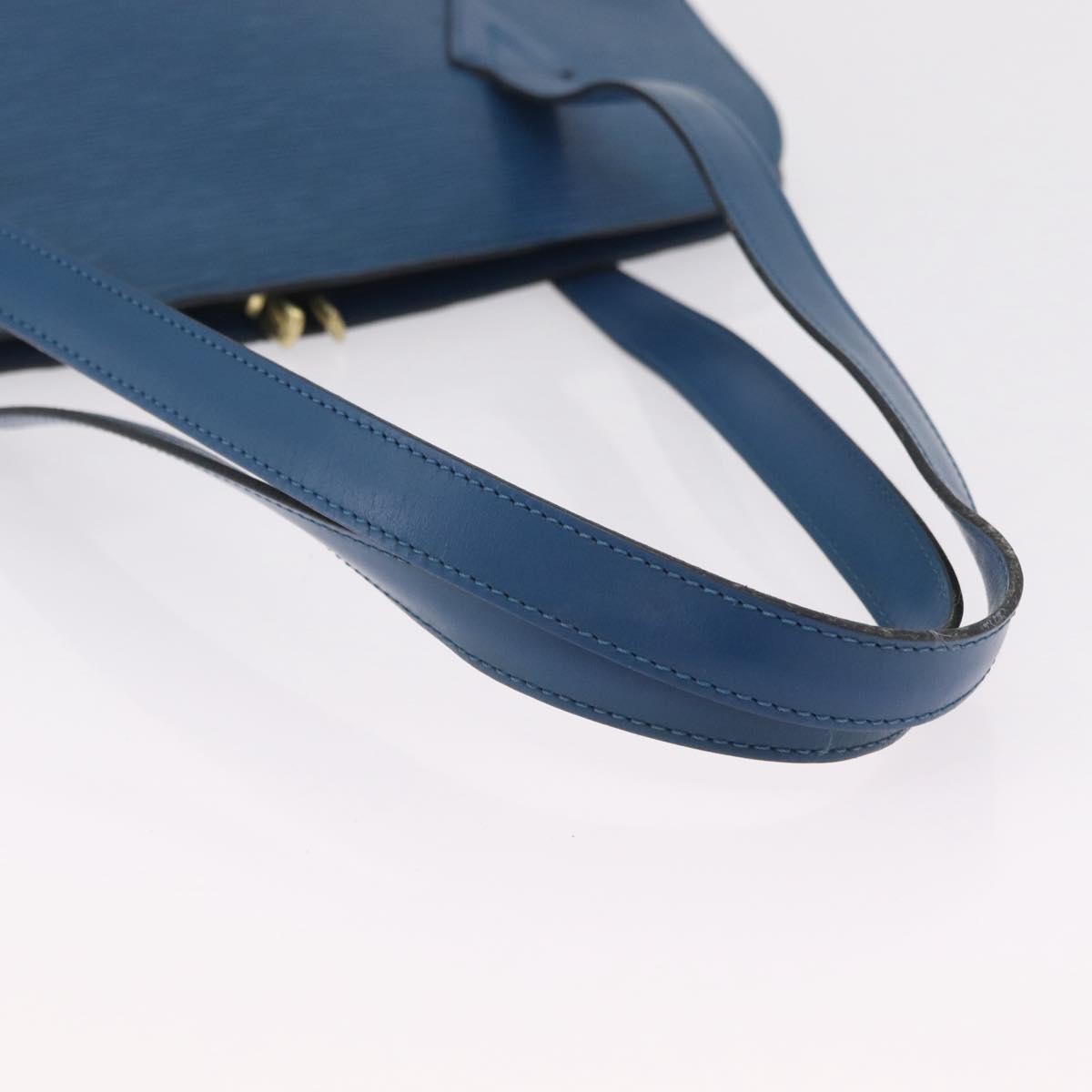 Louis Vuitton Lussac Epi Leather Blue Leather Handbag (Pre-Owned)