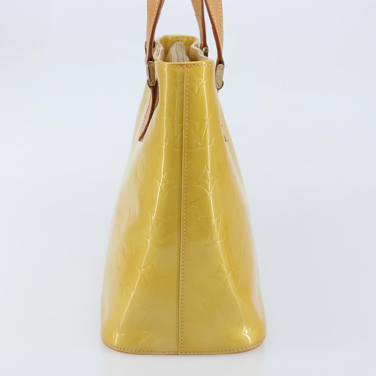 Louis Vuitton Houston Monogram Vernis Beige Patent_Leather Tote Bag Bag (Pre-Owned)
