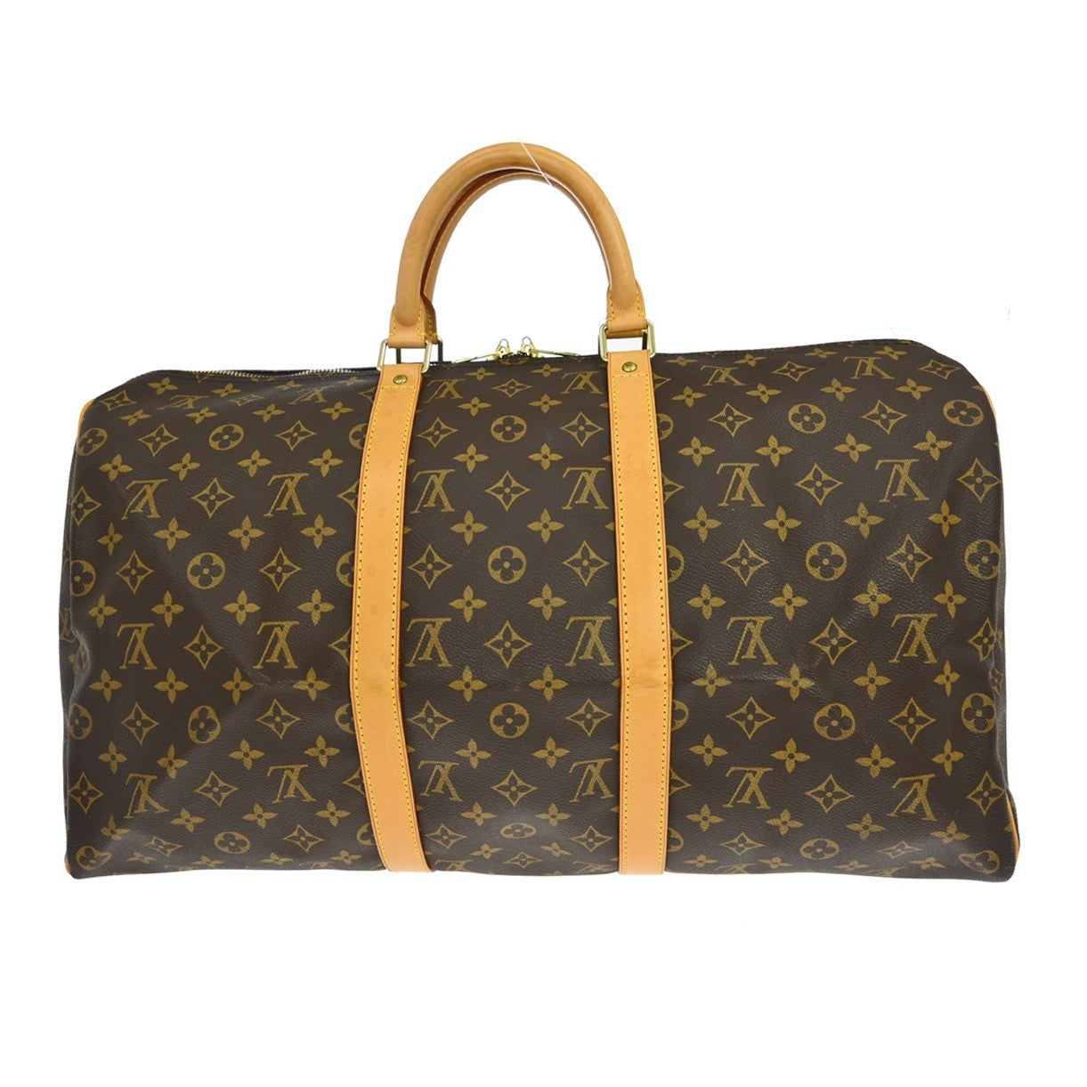 Louis Vuitton Keepall Monogram Canvas Brown Canvas Travel Bag Bag (Pre-Owned)