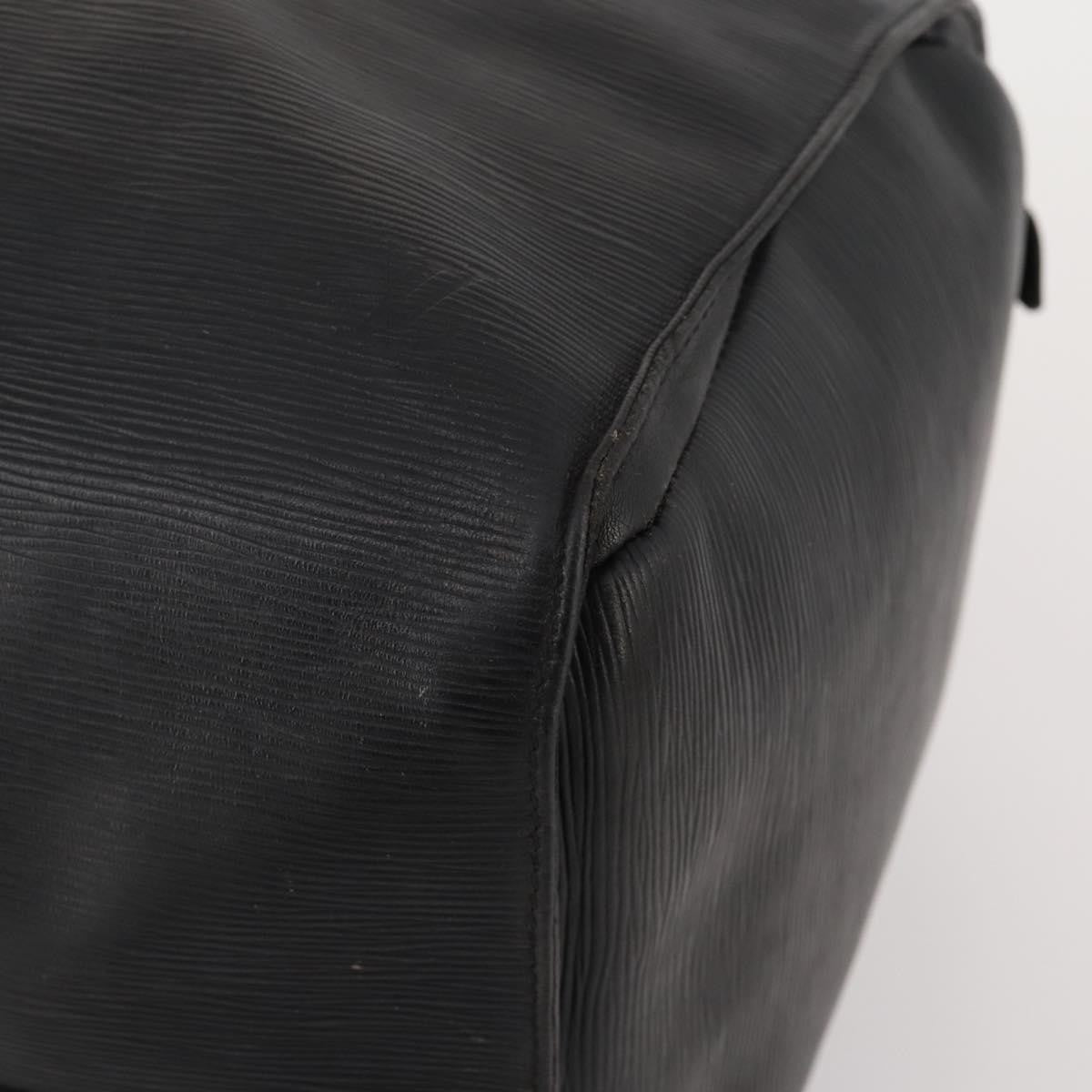 Louis Vuitton Keepall Epi Black Leather Travel Bag Bag (Pre-Owned)