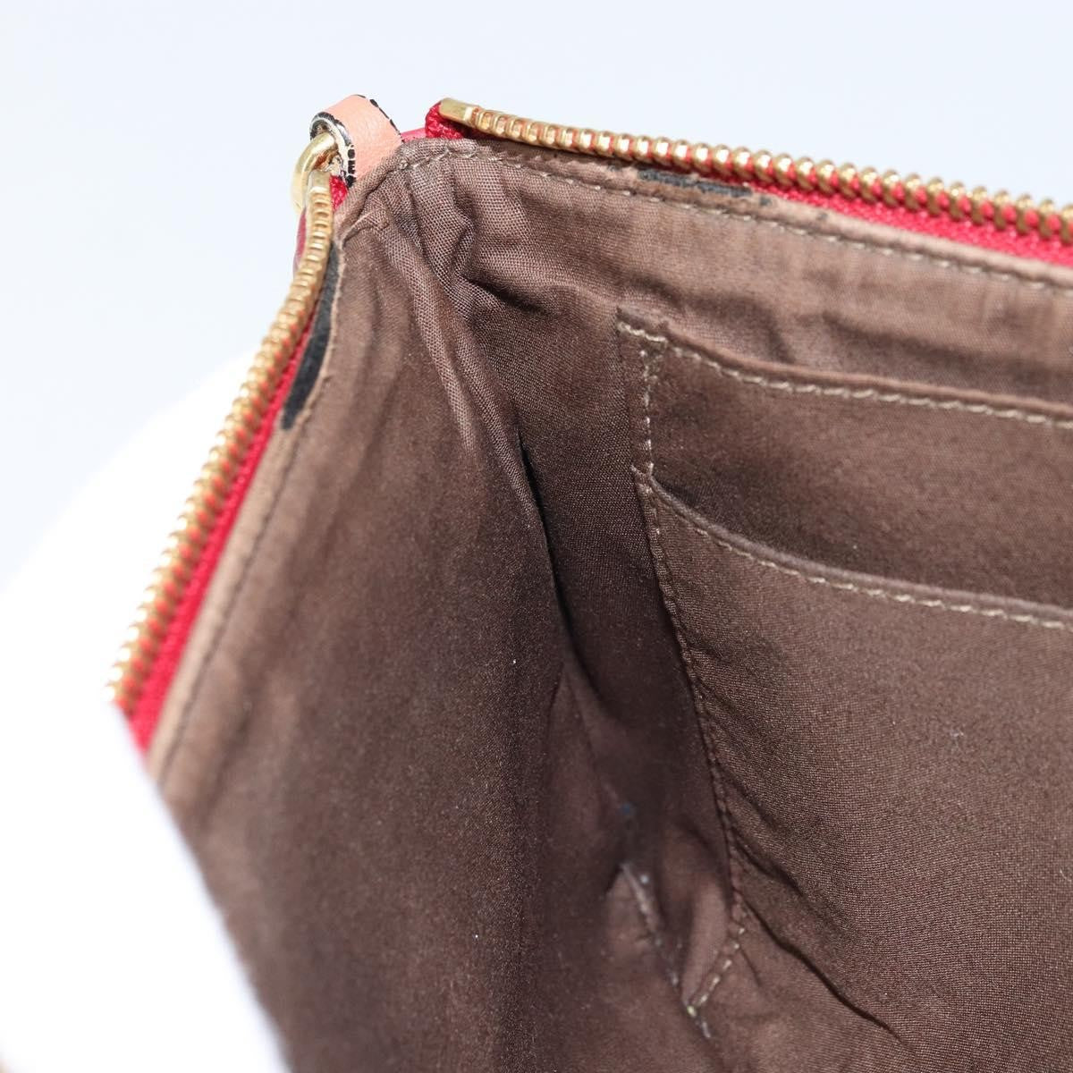 Chloe Envelope Wallet On Chain Leather Red Leather Shoulder Bag Bag (Pre-Owned)