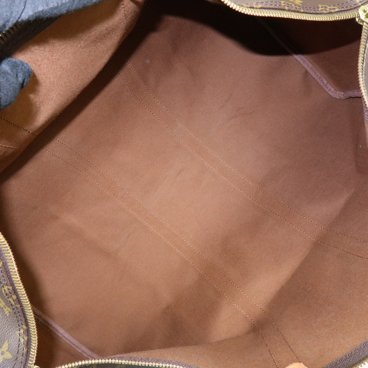 Louis Vuitton Keepall Bandouliere Monogram Canvas Brown Canvas Travel Bag Bag (Pre-Owned)