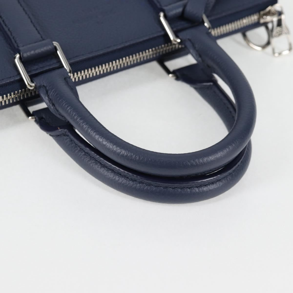 Louis Vuitton Sac Plat Zipped Limited Edition Monogram Ink Watercolor Leather Blue Canvas Handbag (Pre-Owned)