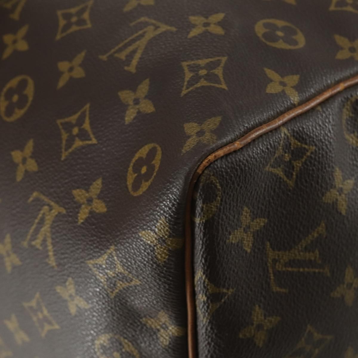 Louis Vuitton Keepall Monogram Canvas Brown Canvas Travel Bag Bag (Pre-Owned)